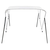 Tenda bimini s 3 luka bijela 183 x 196 x 137 cm
