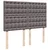Vidaxl Box spring postelja z vzmetnico siva 140x190 cm umetno usnje