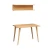 Hanah home Radni sto 80x74x60?cm Hrast