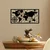 Wallity Zidna dekoracija World Map Medium, 100x50 cm, 1.2mm, Crna