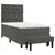 Vidaxl Box spring postelja z vzmetnico temno siv 90x190 cm žamet