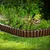 KADAX Vrtna palisada 960 cm Vrtni rob Vrtna ograja Plastika UV Rjava, (5000358152)
