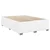 Vidaxl Box spring postelja z vzmetnico bel 140x200 cm umetno usnje