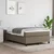 Vidaxl Box spring postelja z vzmetnico taupe 120x200 cm blago