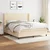 vidaXL vidaXL Box spring postelja z vzmetnico krem 160x200 cm blago, (20895201)