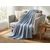 Fleec odeja FLEORA, sivomodra Dimenzije: 180 x 200 cm
