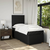 vidaXL vidaXL Box spring postelja z vzmetnico črn 90x190 cm blago, (21291089)