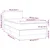 vidaXL Box spring postelja z vzmetnico LED črna 90x190 cm blago