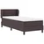 vidaXL vidaXL Box Spring postelja z vzmetnico temno rjava 80x200 cm tkanina, (22051138)