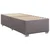 Vidaxl Box spring postelja z vzmetnico siva 90x190 cm umetno usnje