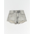 Sinsay - High waist kratke pantalone od trapera - svetlo siva