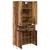 Highboard s ladicama 2 pcs Staro drvo Inženjersko drvo i staklo
