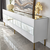 Hanah Home TV Komoda Leon, 180x59x35 cm, Belo-Zlatne boje