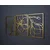 Wallity Zidna dekoracija Floral Line Art - APT529, 30 x 45 cm, Gold
