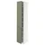 METOD Visoki element s policama/2 vrata, bela/Axstad sivozelena, 40x60x220 cm