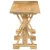 vidaXL Klop 160x35x45 cm trden mangov les