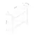 Hanah Home Kuhinjska polica 34x10x30cm Antracit
