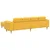 Sofa Svijetlo žuta 250 x 188 x 76 cm Kordura tekstil