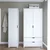 HANAH HOME Ormar bele boje Duru 1600 020