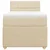 vidaXL Box spring postelja z vzmetnico krem 90x200 cm blago