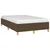 Vidaxl Posteljni okvir brez vzmetnice temno rjava 120x190 cm blago