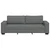 vidaXL Trosed kavč temno siv 220x77x82 cm blago