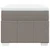 Vidaxl Box spring postelja z vzmetnico taupe 100x200 cm blago