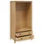 vidaXL Garderobna omara s predalom Medeno rjava 84 x 50 x 170 cm