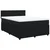 Vidaxl Box spring postelja z vzmetnico črna 160x200 cm žamet