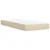 Vidaxl Box spring postelja z vzmetnico krem 80x200 cm blago