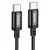USB C na USB C kabel Hoco PD 3A 60W 3m X91 črn