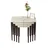 Hanah Home set od 4 umetnutih stočića Lyon, krem / orah