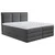 MID.YOU POSTELJA BOXSPRING 200 cm  x 220 cm , tekstil antracit
