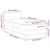 Vidaxl LED Box Spring Postelja z LED trakami Modra 100 x 200 cm blago