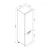 Hanah Home kuhinjski element Minar 3483, 60 cm, beli / dore