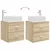Set namještaja za kupaonicu 2 pcs Hrast sonoma