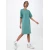 Womens dress with slit green
