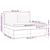 Vidaxl Box spring postelja z vzmetnico krem 200x200 cm blago