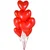 Valentinov set, baloni v obliki srca, transparent