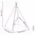Teepee šator Bijelo 120 x 120 x 150 cm Tkanina i plastika