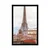 Plakat razgled na Eifflov stolp s pariške ulice - 30x45 silver