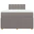 Vidaxl Box spring postelja z vzmetnico taupe 120x190 cm blago