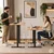 ModernHome električni radni sto 140 × 60 cm, podesiva visina 72–118 cm, svetli hrast
