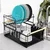 Vilde 229094 - Metalni ocedjivac za sudove na 2 sprata 48 x 29 x 28,5 cm