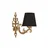 Opviq Zidna lampa Claire, 15x10x13cm, IP20, Crno-zlatna boje