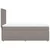 Vidaxl Box spring postelja z vzmetnico taupe 100x200 cm blago