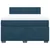 Vidaxl Box spring postelja z vzmetnico modra 160x200 cm žamet