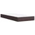 Vidaxl Box spring postelja z vzmetnico temno rjava 90x200 cm blago