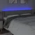 LED uzglavlje svjetlosivo 183x16x78/88 cm od tkanine
