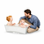 Stokke kad Flexi bath X-large Bundle z oporo za novorojenčka white